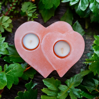 DOUBLE HEART SALT CANDLE