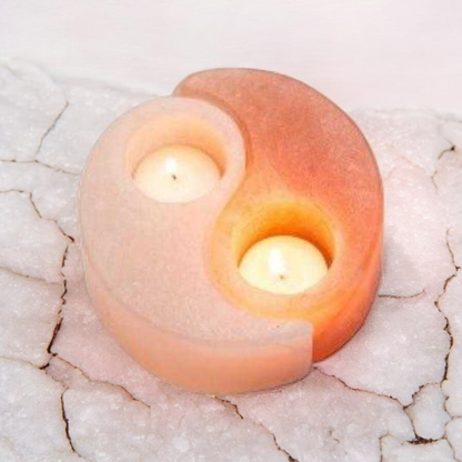 YING YANG SALT CANDLE