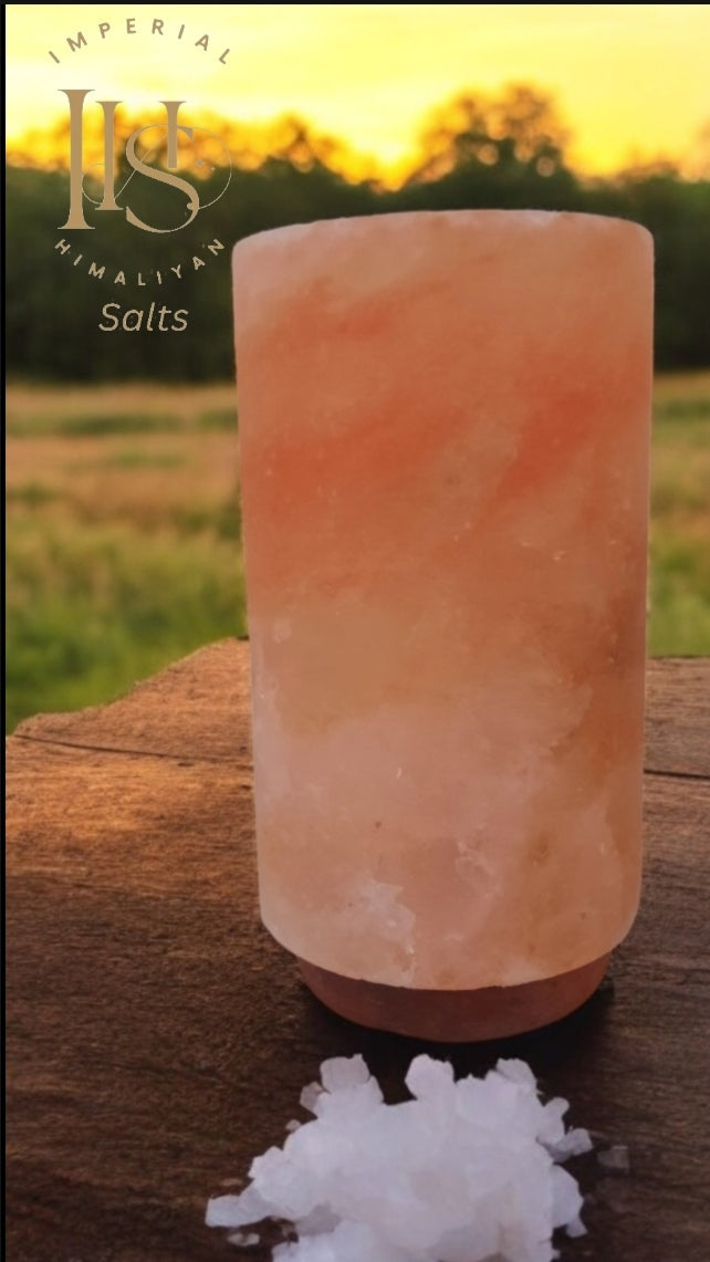 CYLINDER SHAPED SALT LAMP